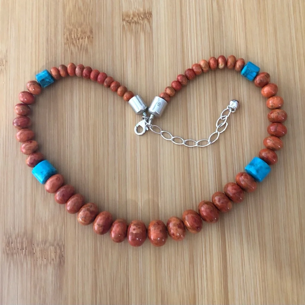 $118  Jay King Sterling Silver Estate Southwest Necklace    Marked DRT 925 China - Picture 2 of 7